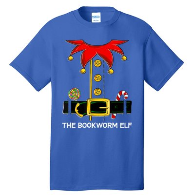 Family Matching Group The Bookworm Elf Christmas Gift Tall T-Shirt