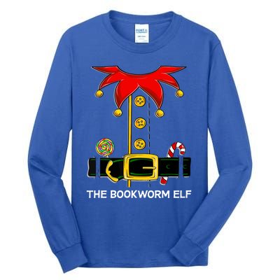 Family Matching Group The Bookworm Elf Christmas Gift Tall Long Sleeve T-Shirt