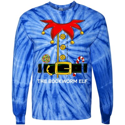 Family Matching Group The Bookworm Elf Christmas Gift Tie-Dye Long Sleeve Shirt