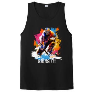 Funny My Goal Is To Deny Yours Hockey Goalie Ice Hockey PosiCharge Competitor Tank