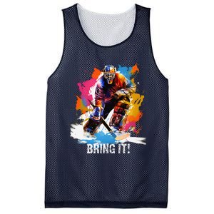 Funny My Goal Is To Deny Yours Hockey Goalie Ice Hockey Mesh Reversible Basketball Jersey Tank