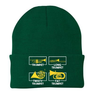 Funny Musician Gift Musical Instrument Trumpeter Trumpet Knit Cap Winter Beanie