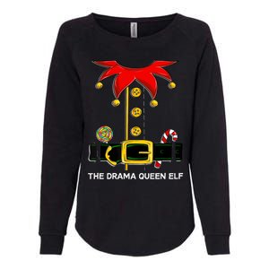 Family Matching Group The Drama Queen Elf Christmas Funny Gift Womens California Wash Sweatshirt