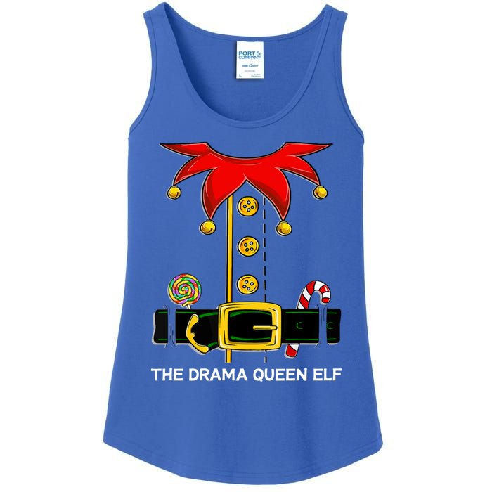 Family Matching Group The Drama Queen Elf Christmas Funny Gift Ladies Essential Tank