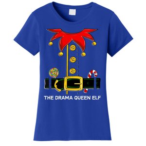 Family Matching Group The Drama Queen Elf Christmas Funny Gift Women's T-Shirt