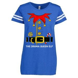 Family Matching Group The Drama Queen Elf Christmas Funny Gift Enza Ladies Jersey Football T-Shirt