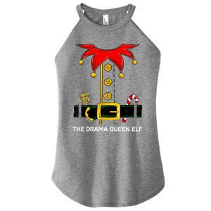 Family Matching Group The Drama Queen Elf Christmas Funny Gift Women's Perfect Tri Rocker Tank