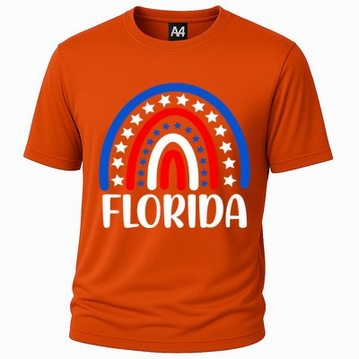 Florida Meaningful Gift I Love Florida Usa Gift Cooling Performance Crew T-Shirt