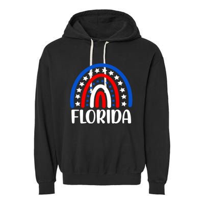 Florida Meaningful Gift I Love Florida Usa Gift Garment-Dyed Fleece Hoodie