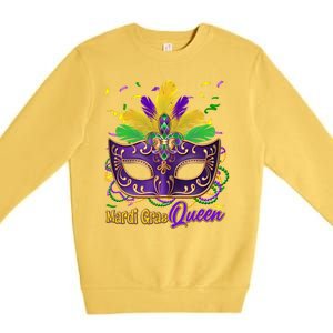 Festive Mardi Gras Queen Premium Crewneck Sweatshirt