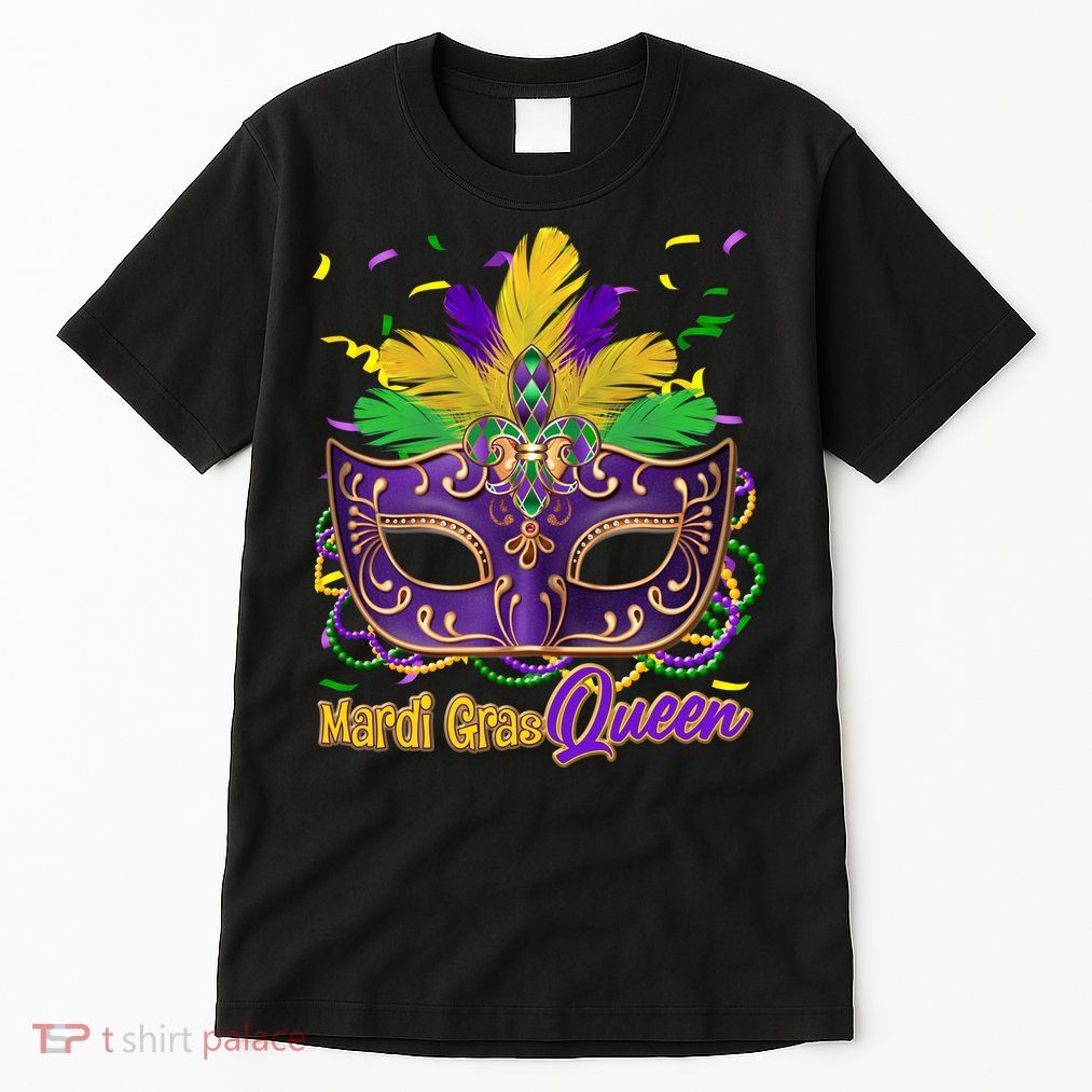 Festive Mardi Gras Queen Tall T-Shirt