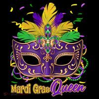Festive Mardi Gras Queen Tall T-Shirt