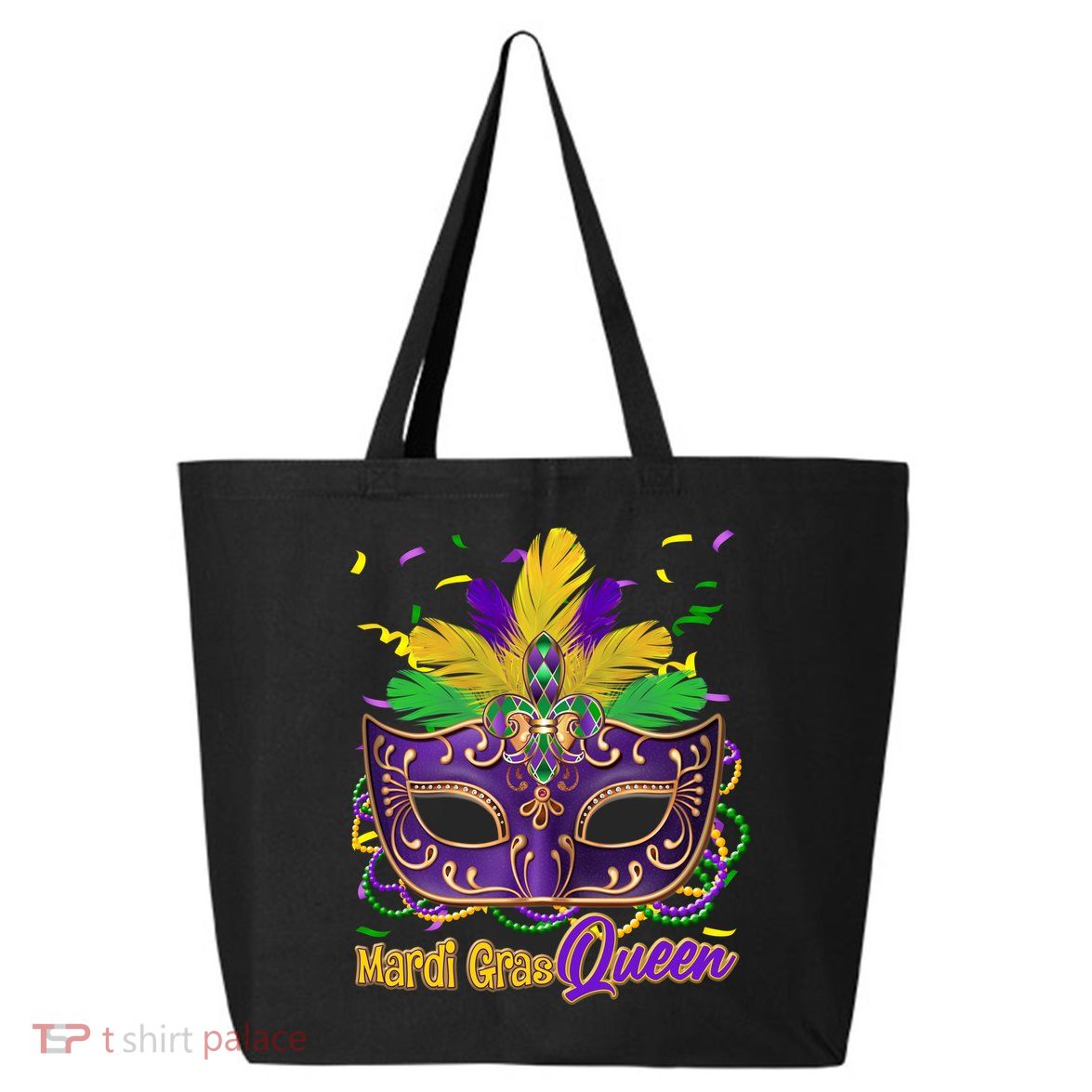 Festive Mardi Gras Queen 25L Jumbo Tote