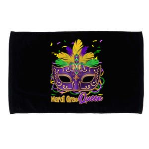 Festive Mardi Gras Queen Microfiber Hand Towel