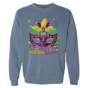 Festive Mardi Gras Queen Garment-Dyed Sweatshirt