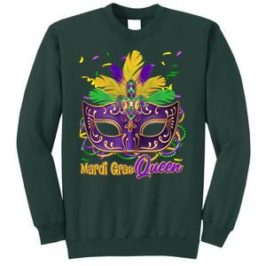 Festive Mardi Gras Queen Tall Sweatshirt