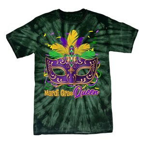 Festive Mardi Gras Queen Tie-Dye T-Shirt