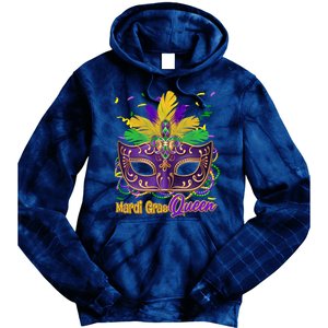 Festive Mardi Gras Queen Tie Dye Hoodie