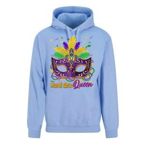 Festive Mardi Gras Queen Unisex Surf Hoodie