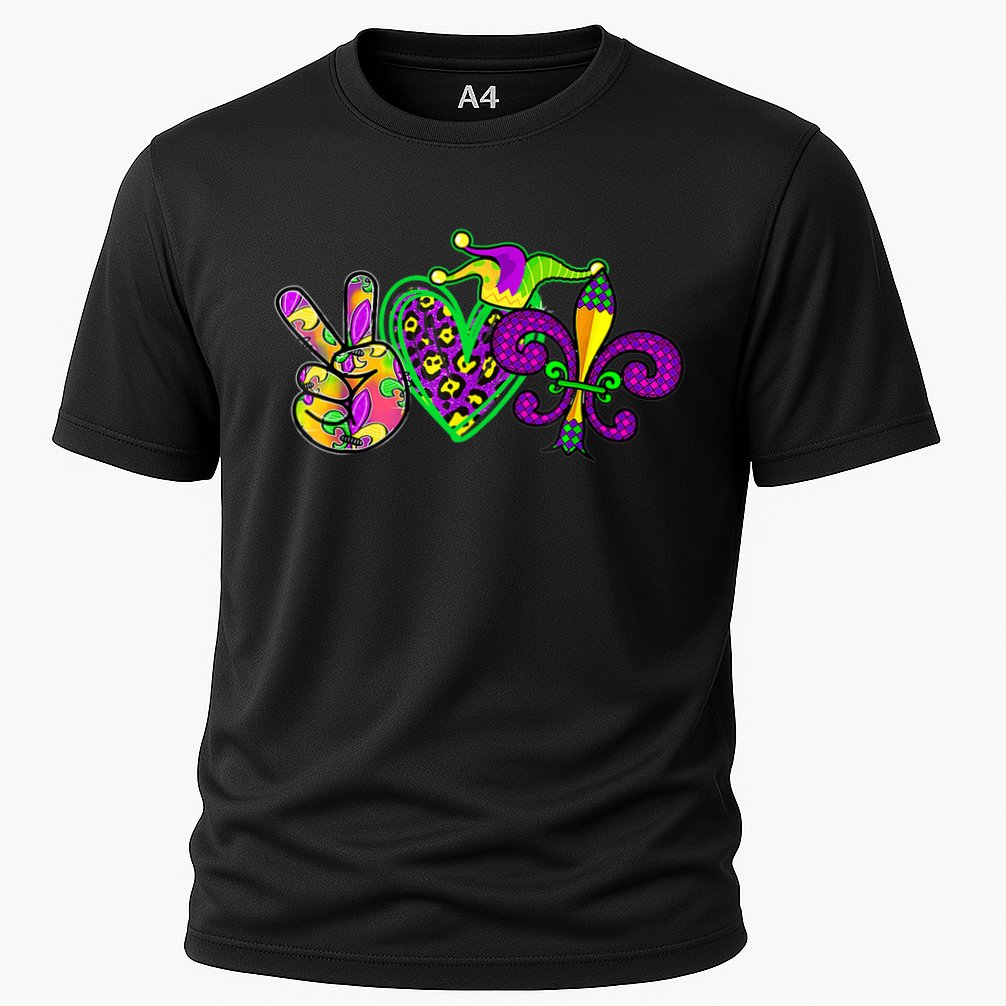 Funny Mardi Gras Women Girl Cooling Performance Crew T-Shirt
