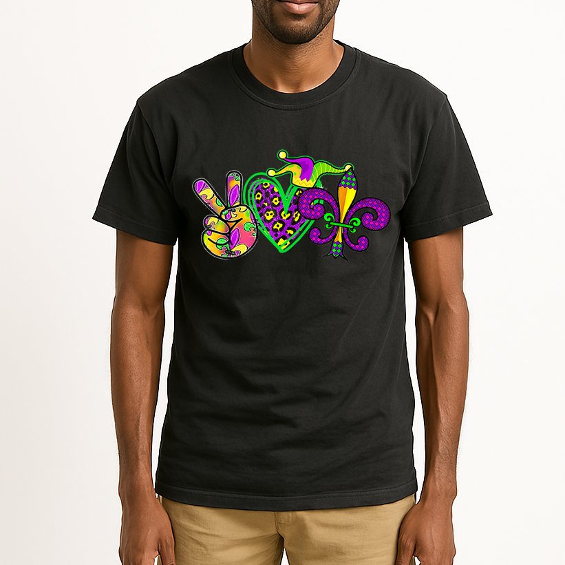 Funny Mardi Gras Women Girl Tall T-Shirt