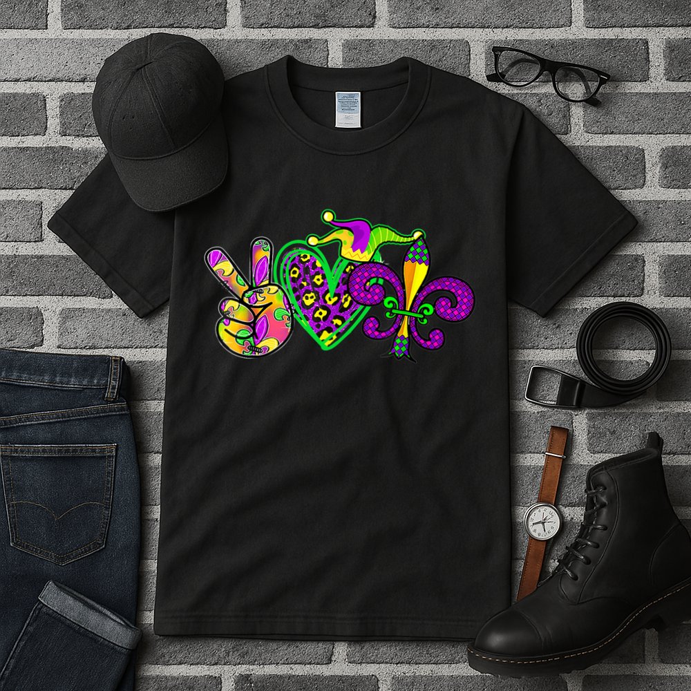 Funny Mardi Gras Women Girl Tall T-Shirt