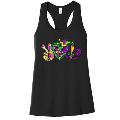 Funny Mardi Gras Women Girl Women's Racerback Tank