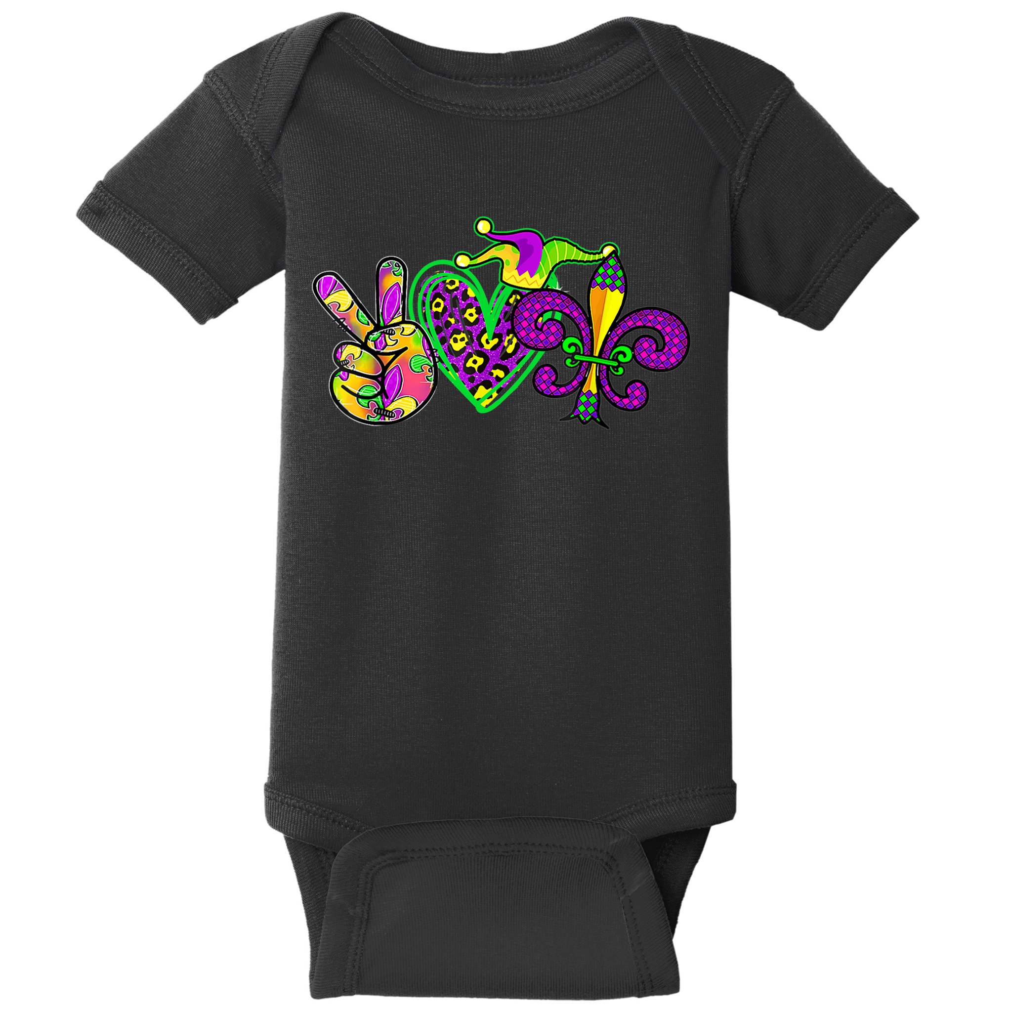 Funny Mardi Gras Women Girl Baby Bodysuit