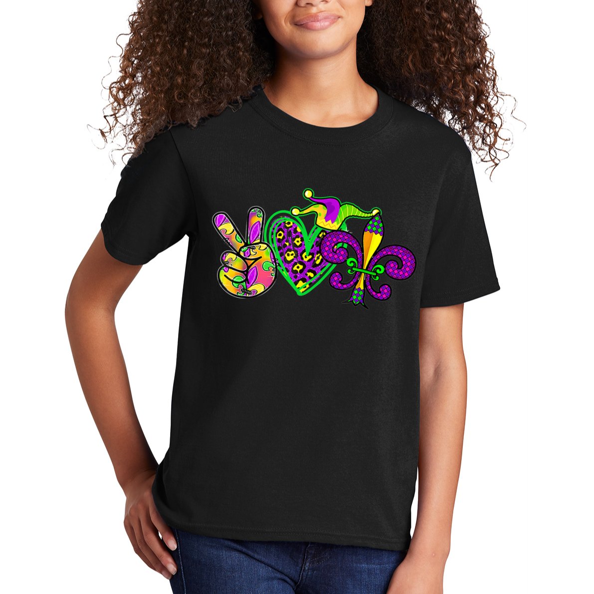 Funny Mardi Gras Women Girl Kids T-Shirt