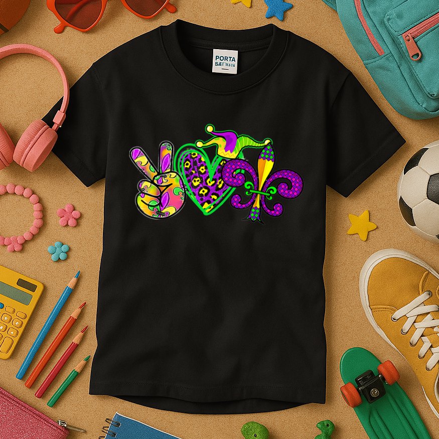 Funny Mardi Gras Women Girl Kids T-Shirt