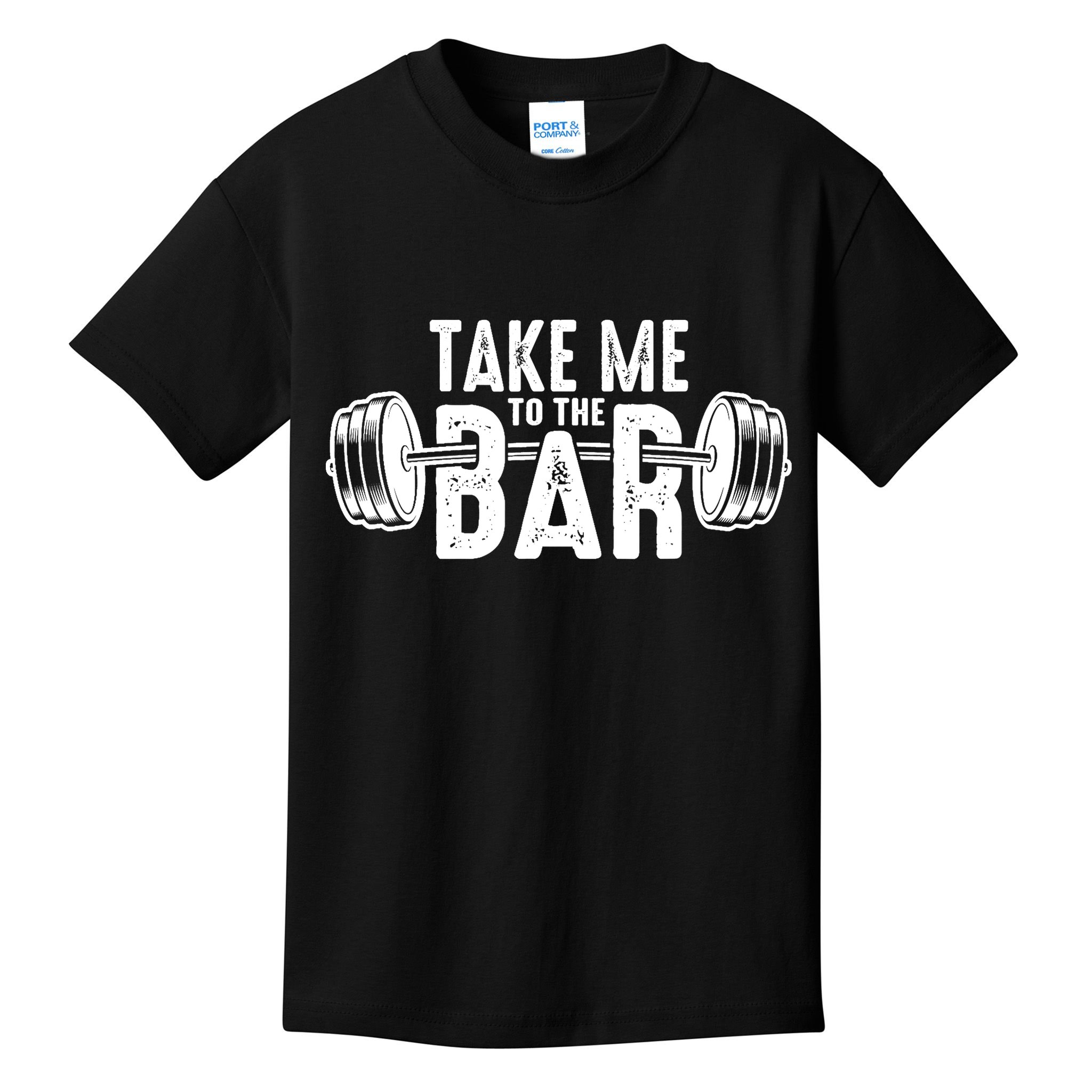 Funny Muscle Gym Fitness Weight Lifting Workout Kids T-Shirt