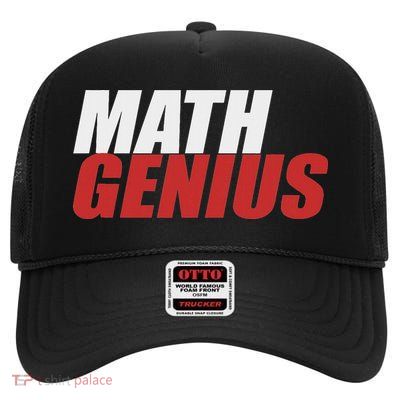 Funny Math Genius Pi Day High Crown Mesh Back Trucker Hat