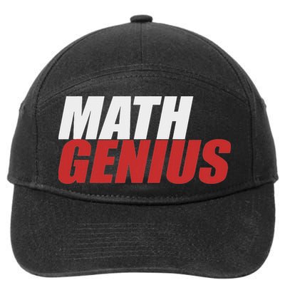 Funny Math Genius Pi Day 7-Panel Snapback Hat