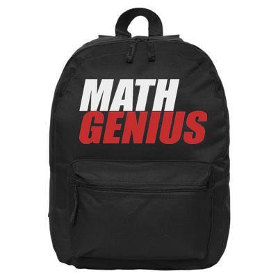 Funny Math Genius Pi Day 16 in Basic Backpack