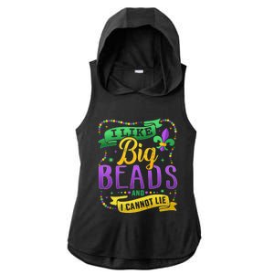 Funny Mardi Gras I Like Big Beads And Cannot Lie Great Gift Ladies PosiCharge Tri-Blend Wicking Draft Hoodie Tank