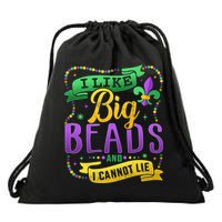 Funny Mardi Gras I Like Big Beads And Cannot Lie Great Gift Drawstring Bag