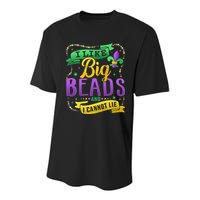 Funny Mardi Gras I Like Big Beads And Cannot Lie Great Gift Youth Performance Sprint T-Shirt
