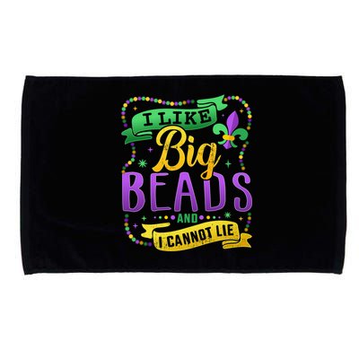 Funny Mardi Gras I Like Big Beads And Cannot Lie Great Gift Microfiber Hand Towel
