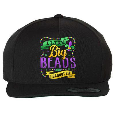 Funny Mardi Gras I Like Big Beads And Cannot Lie Great Gift Wool Snapback Cap