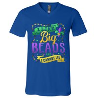 Funny Mardi Gras I Like Big Beads And Cannot Lie Great Gift V-Neck T-Shirt