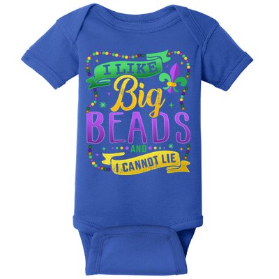 Funny Mardi Gras I Like Big Beads And Cannot Lie Great Gift Baby Bodysuit