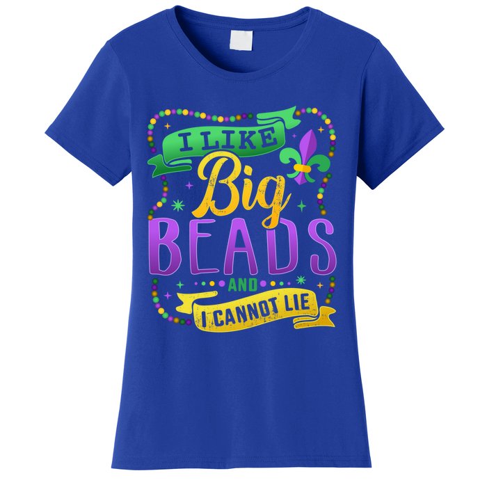 Funny Mardi Gras I Like Big Beads And Cannot Lie Great Gift Women's T-Shirt