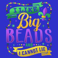 Funny Mardi Gras I Like Big Beads And Cannot Lie Great Gift Zip Tote Bag