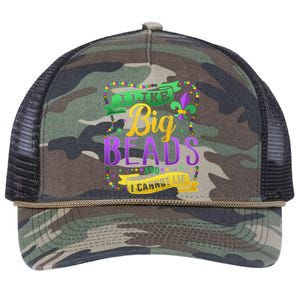 Funny Mardi Gras I Like Big Beads And Cannot Lie Great Gift Retro Rope Trucker Hat Cap