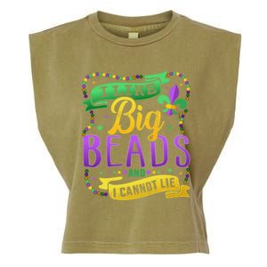 Funny Mardi Gras I Like Big Beads And Cannot Lie Great Gift Garment-Dyed Women's Muscle Tee