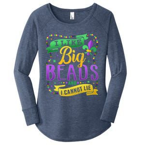 Funny Mardi Gras I Like Big Beads And Cannot Lie Great Gift Women's Perfect Tri Tunic Long Sleeve Shirt