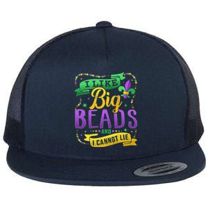 Funny Mardi Gras I Like Big Beads And Cannot Lie Great Gift Flat Bill Trucker Hat