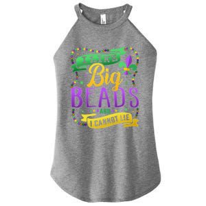 Funny Mardi Gras I Like Big Beads And Cannot Lie Great Gift Women's Perfect Tri Rocker Tank