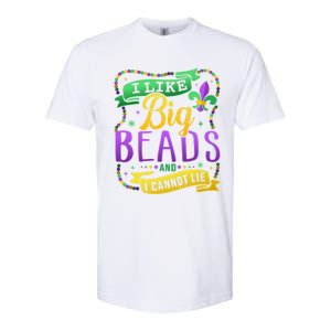 Funny Mardi Gras I Like Big Beads And Cannot Lie Great Gift Softstyle CVC T-Shirt