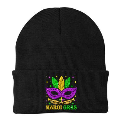 Funny Mardi Gras Mask Mardi Gras Beads Beanie